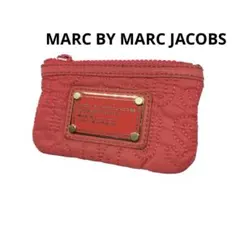 MARC JACOBSコインケース キーリング付 ナイロン 人気 総ロゴ