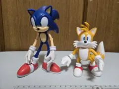 【中古】ソニック、テイルス　フィギュア2点セット