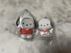 サンリオ　ポチャッコ　フォトフレームマスコット　ふわわフロッキーマスコット