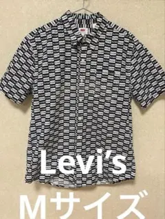 Levi's 総柄 ロゴ 半袖シャツ Mサイズのサムネイル