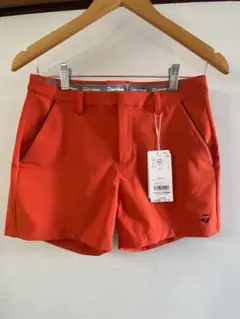 TaylorMade レディース ゴルフ ショートパンツ オレンジ