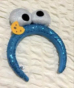 USJ ユニバ　セサミストリート クッキーモンスター スパンコールカチューシャ