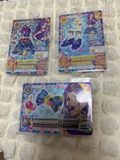 み*ん様 アイカツカード　サマーデイムーンコーデ 3枚サイン入り