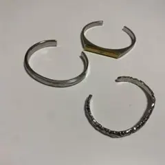 シルバー カフバングル 3点セット