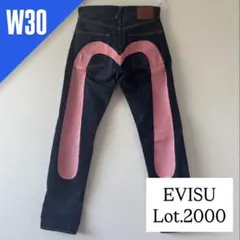 EVISU ピンク大黒 No.2 2000 W30 赤耳 美品 Y2K 濃紺のサムネイル