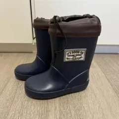 キッズ レインブーツ ネイビー 紺 長靴 15.0cm