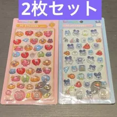 たまごっち　ボンボンドロップシール　3Dシール　みみっち　めめっち　2枚セット