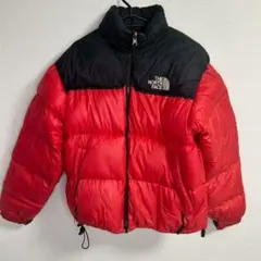 THE NORTH FACE　ダウン ヌプシ　レッド　ブラック