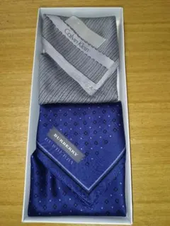 Calvin Klein　Burberry ハンカチ 2枚セット