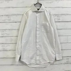 スーツカンパニー 白シャツ 綿 通勤 ビジカジ 大人綺麗め メンズ 長袖 上品