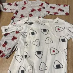 ベビー ロンパース 2枚セット タコ おにぎりのサムネイル