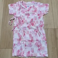 ミキハウス　花柄甚平 Mサイズ