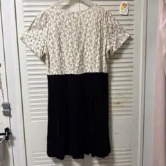ZARA】完売品 S リボンディテールショートワンピース タイリボン