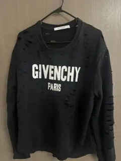 GIVENCHY 赤黒ストライプ トレーナー L - メルカリ