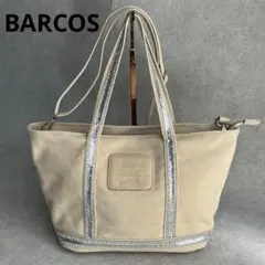 BARCOS ビジュー付きキャンバストートバッグ 2WAY ショルダー 現行品のサムネイル