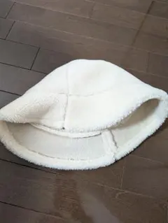 もこもこ バケットハット　リバーシブル