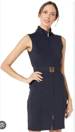 美品 Tommy Hilfiger ブラックタイト ノースリーブ ワンピース