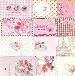 Richeru様 装飾系コラージュペーパー 5種類 10枚セット ② Richeru様 A4デザインペーパー/コラージュシート 100枚 まとめ売り