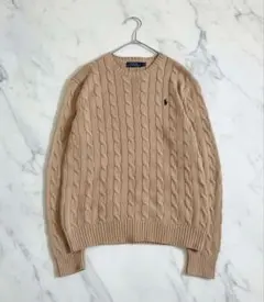 Polo Ralph Lauren ケーブルニット キャメル Mサイズ