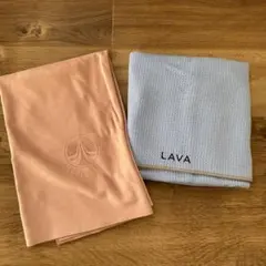 LAVA ヨガマット ラグ ケース 3点セット ピンク - メルカリ