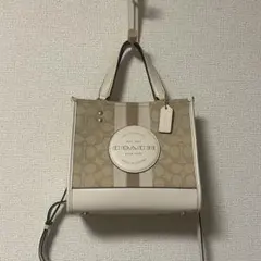 COACH ショルダーバッグ ベージュ ホワイト コーチ ハンドバッグ