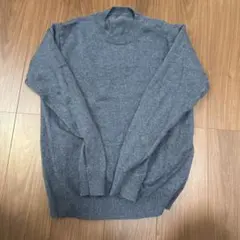 無印良品 ブルー MUJIウールニットセーター XL