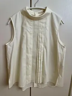 【美品】MARNI UNIQLOノースリーブシャツ XL アイボリー