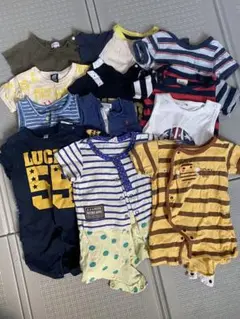 夏物　70センチロンパース 男の子　12点セット まとめ
