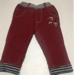 kladskap 秋　冬　ロングパンツ　サイズ90 赤色刺繍付