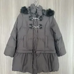 メルカリ市SALE❣️メゾピアノ ダウンコート　140 Sサイズ 冬服　黒