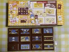 サンリオ　ちょこぶろっくしーる　タキシードサム　あひるのペックル