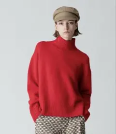 アルアバイル ジーロンラム天竺プルオーバー ウール ニット ハイネック