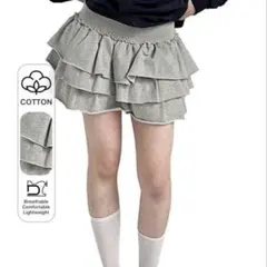 shein スウェットフリルスカパン　スカート