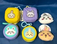 【新品6個】ちいかわ カラビナポーチ シリコンポーチ がま口 うさぎ モモンガ
