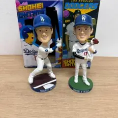 大谷翔平ボブルヘッド ホームユニフォーム +大谷翔平 デコピン ボブルヘッド