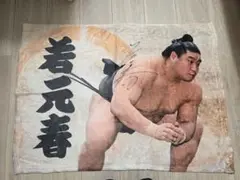 力士　サイン入り　若元春　ブランケッ