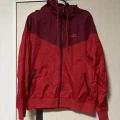 Nike ナイロンジャケット レッド/バーガンディ　Lサイズ　超美品
