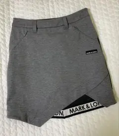 MARK & LONA アシンメトリックスカート グレー