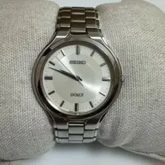 SEIKO　セイコー　ドルチェシルバー　クォーツ　時計　メンズ 新品電池交換済み