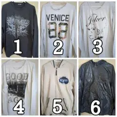 【LL】メンズの洋服6枚まとめ売り (1枚M)