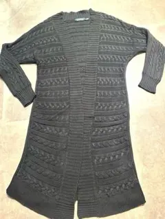 LAUREN RALPH LAUREN ロングカーディガン ブラック XS