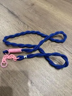 スマホショルダーストラップ 青×ピンク