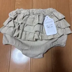 【mamaraku】コーデュロイフリルブルマ70-80cm