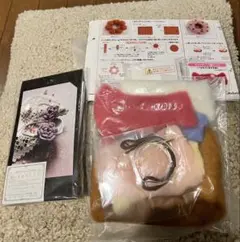 フェリシモとCloverクローバー手作りキット２つセット ヘアゴム 羊毛フェルト