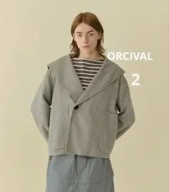 美品　オーシバル　ORCIVAL フードコート　ショート丈