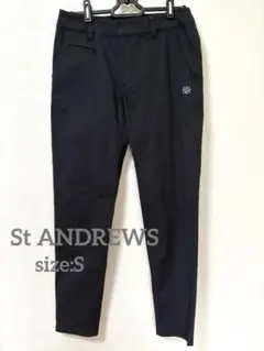 再再再値下げ 美品！セントアンドリュース　メッシュベストS　春夏 RLX GOLF人気ロゴネーム ゴルフジップベストS 黒