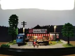 ジオラマ完成品【昭和の情景 懐かしい駄菓子屋】街灯&店内点灯 クリアケース付 ジオラマ完成品【昭和の情景 懐かしい駄菓子屋】街灯&店内点灯 クリア