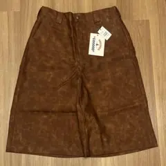 サウンズグッド　チャオパニックティピー　ワッペンロゴフェイクレザーハーフショーツ