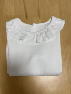 UNIQLO フリル付きホワイトTシャツ 90cm