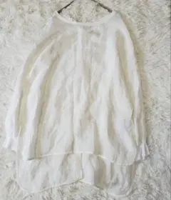 shenery 袖シアーカットソー